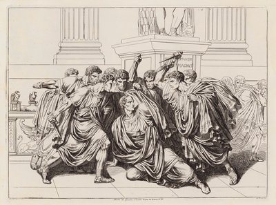 Ermordung von Julius Caesar, 44 v. Chr. von Bartolomeo Pinelli