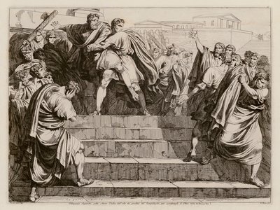 Ermordung des Servius Tullius durch Tarquinius Superbus von Bartolomeo Pinelli