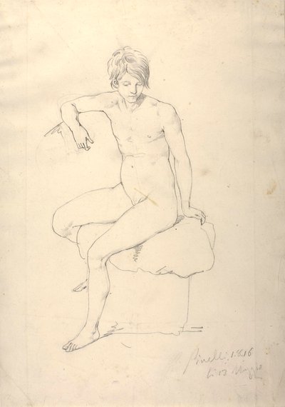 Weibliches Modell von Bartolomeo Pinelli