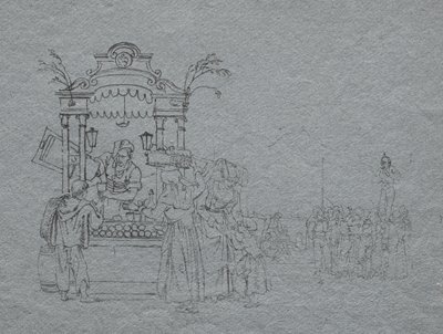 Obsthändler von Bartolomeo Pinelli