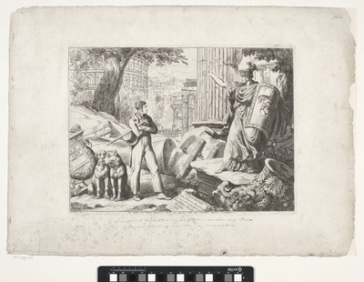 Titelblatt mit Bartolomeo Pinelli und Rom von Bartolomeo Pinelli