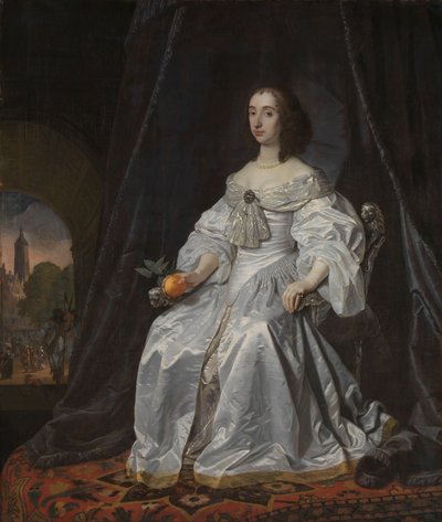 Mary Stuart, Prinzessin von Oranien, als Witwe von Wilhelm II. von Bartolomeus van der Helst