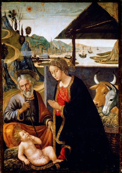Die Geburt Christi, spätes 15. oder frühes 16. Jahrhundert von Bastiano Mainardi