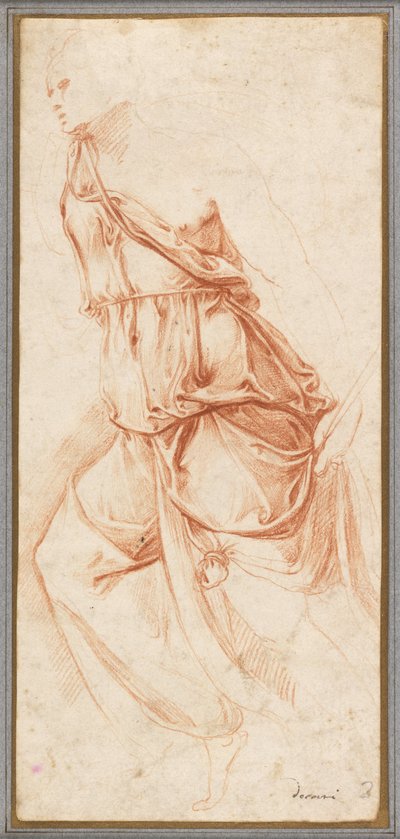 Draperiestudie für den Engel der Verkündigung von Battista Franco Veneziano