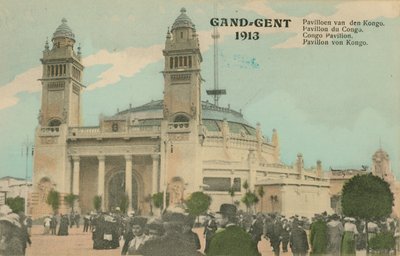 Kongo-Pavillon; Gent; 1913 von Belgian Photographer