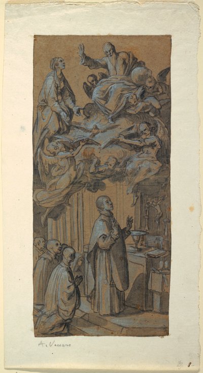Vision während einer Messe, ca. 1630 von Belisario Corenzio