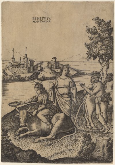 Der Raub der Europa von Benedetto Montagna