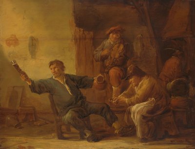 Das Innere einer Bauernhütte von Benjamin Gerritsz. Cuyp