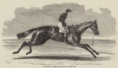 Songstress, Gewinnerin der Oaks, in Epsom, 1852 von Benjamin Herring