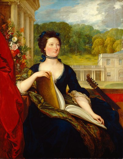 Maria Hamilton Beckford (Frau von William Beckford) von Benjamin West