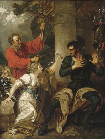 Das Fräulein und Orlando von Benjamin West