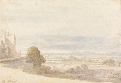 Windsor Great Park von der Schlossterrasse von Benjamin West