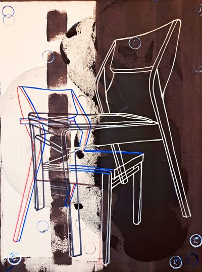 Chaise-Prototyp, nach David Gour, 2023 von Benoit Erwann Boucherot