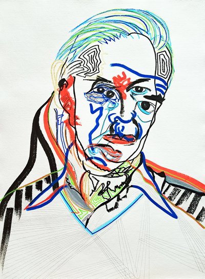 Surportrait: Hans J. Wegner, 2022 von Benoit Erwann Boucherot
