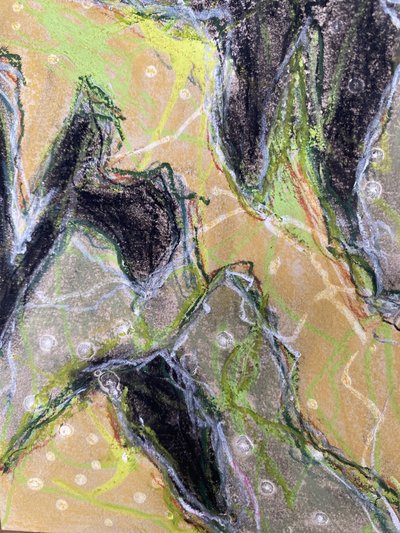 Abstrakte erdige Landschaft von Berit Pihl