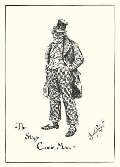 Der Bühnenkomiker (Gravur) von Bernard (after) Partridge