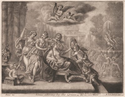 Venus wird von den Grazien gekleidet von Bernard Lens