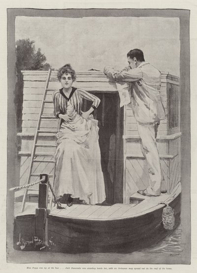 Die seltsamen Abenteuer eines Hausboots, von William Black von Bernard Partridge