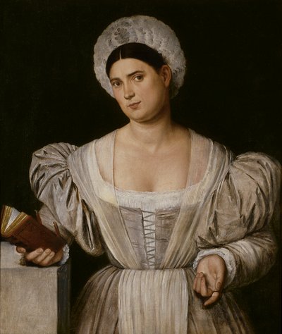 Porträt einer Frau (Agnese, die Schwägerin des Malers?) von Bernardino Licinio