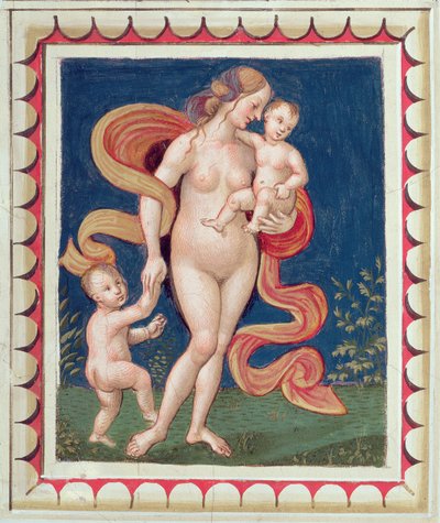 Allegorie der Nächstenliebe (Detail) von Bernardino di Betto Pinturicchio