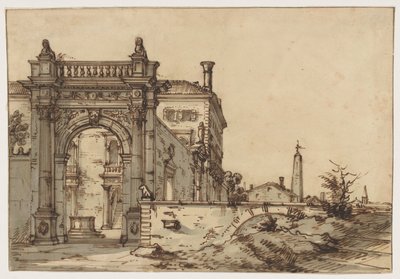 Eine venezianische Villa von Bernardo Bellotto