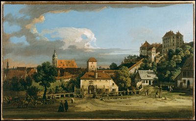 Pirna: Das Obertor von Süden von Bernardo Bellotto