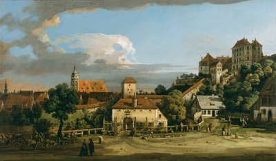 Pirna: Das Obertor von Süden, um 1760 von Bernardo Bellotto