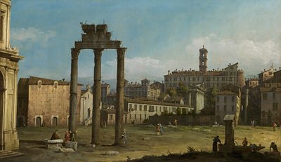 Ruinen des Forums, Rom von Bernardo Bellotto