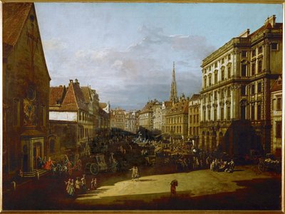Der Mehlmarkt in Wien, Österreich von Bernardo Bellotto