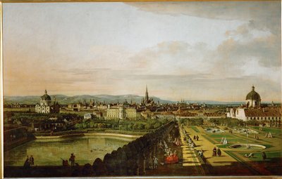 Wien vom Belvedere aus gesehen von Bernardo Bellotto