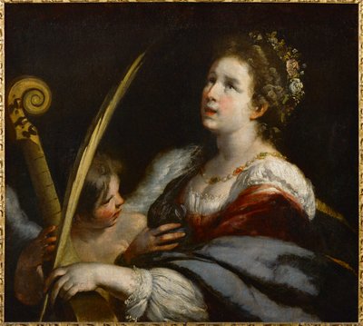 Die heilige Cäcilia und der Engel von Bernardo Strozzi