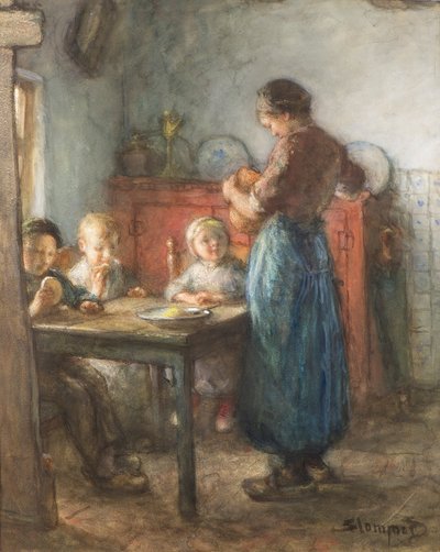 Ein bescheidenes Mahl von Bernardus Johannes Blommers or Bloomers