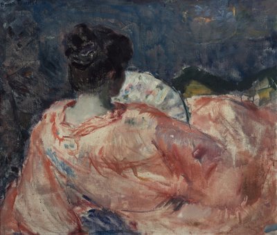 Frau mit Fächer von Bernhard Dorotheus Folkestad
