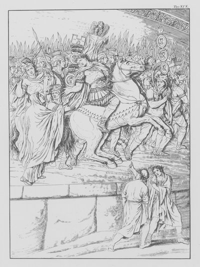 Dantes Göttliche Komödie, Purgatorio (Fegefeuer), Tafel XIX von Bernhard Schuler