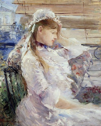 Profil einer sitzenden jungen Frau von Berthe Morisot