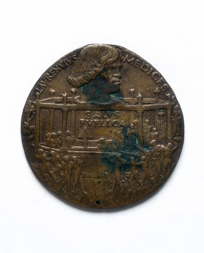 Medaille mit Darstellung der Pazzi-Verschwörung. Lorenzo de