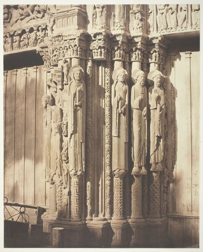 Kathedrale von Chartres, Westfassade; Königliches Portal, Zentrales Joch von Bisson Frères