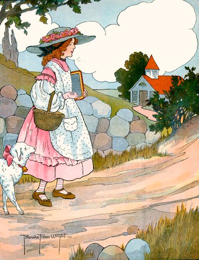 Mary hatte ein kleines Lamm, von Blanche Fisher Wright von Blanche Fisher Wright