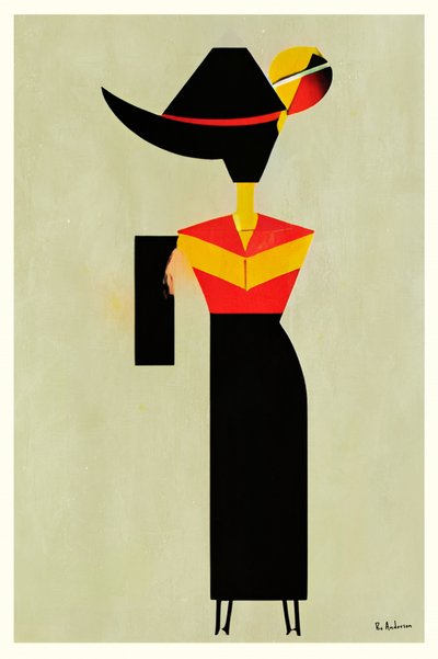 Moderne Modefigur von Bo Anderson