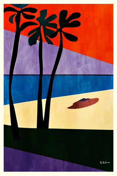 Tropischer Sonnenuntergang Palmen von Bo Anderson