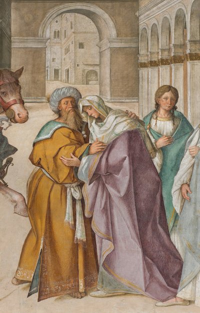 Zentrales Schiff, Erstes nördliches Joch, Begegnung von St. Joachim und Sant
