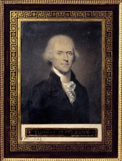 Porträt von Thomas Jefferson (1743-1826), Präsident der Vereinigten Staaten von 1801 bis 1809 von Bouch