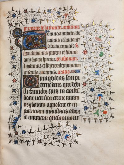 Stundenbuch Gebrauch von Paris: Verzierte Initiale von Boucicaut Master