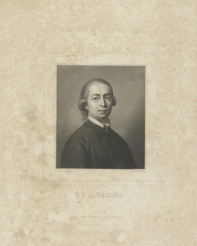 Porträt von Johann Gottfried von Herder 1744-1803, um 1830-1840 von Breitkopf and Härtel