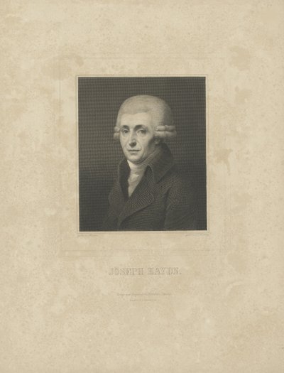 Porträt des Komponisten Joseph Haydn 1732-1809, ca. 1827 von Breitkopf and Härtel