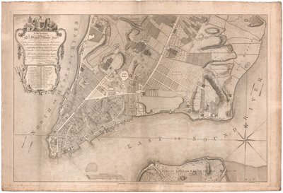Plan der Stadt New York von Ratzer von British School