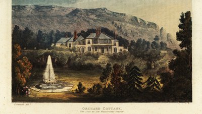 Orchard Cottage, Isle of Wight, der Sitz von Sir Willoughby Gordo von British School