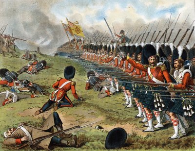 Der Vormarsch der 93. Sutherland Highlanders in der Schlacht an der Alma 1854 - in 