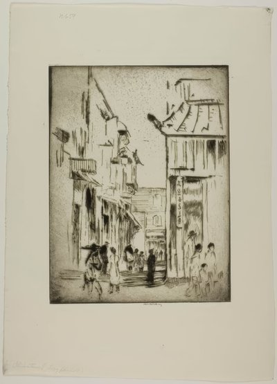 San Francisco - Chinatown von Bror Julius Olsson Nordfeldt