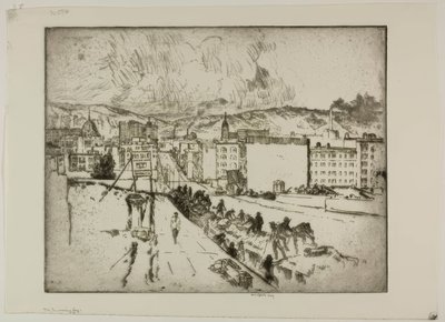 Der Ankommende Nebel von Bror Julius Olsson Nordfeldt